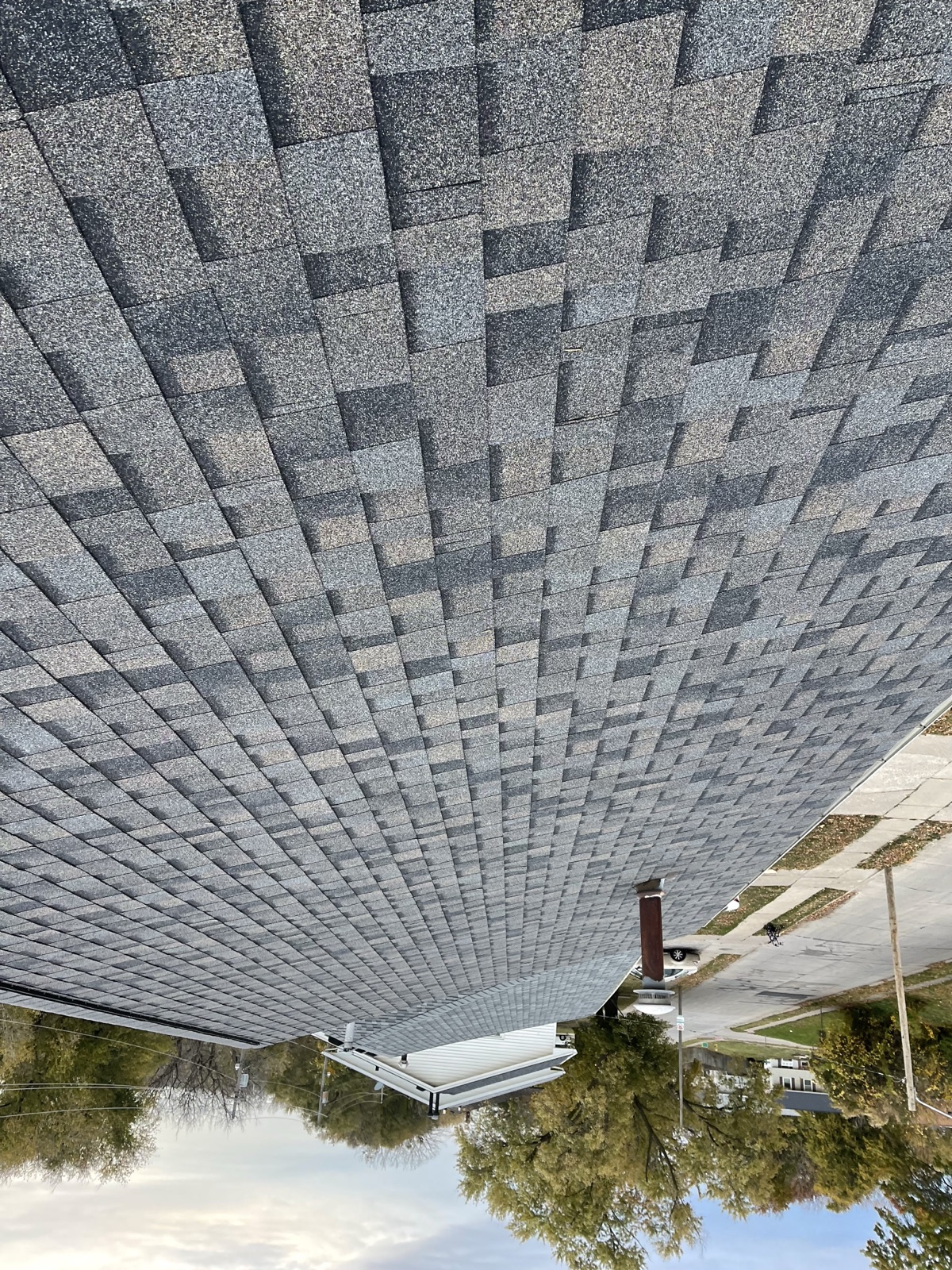 Architectural asphalt shingle roof close-up installed by Black Ridge Contracting on a Central Iowa home